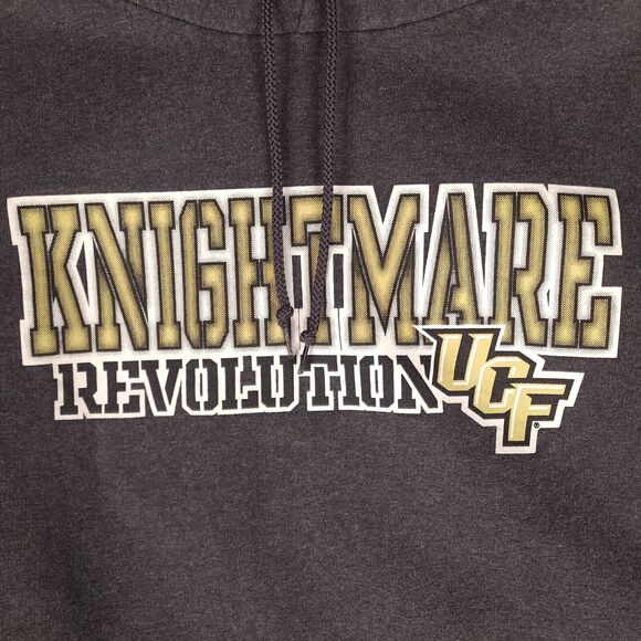 Champion UCF Knightmare Revolution Hoodie Mens XL Gray Sweatshirt Eco Fleece - Picture 2 of 15